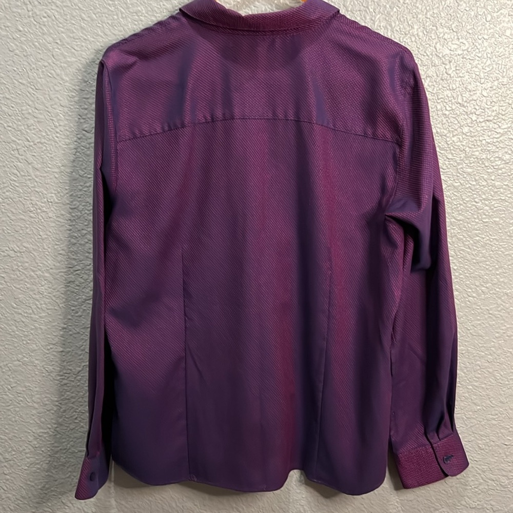 Foxcroft Wrinkle free fitted size 16 - Picture 2 of 5